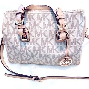 Michael Kors Speedy Large Leather Satchel w/ STRAP